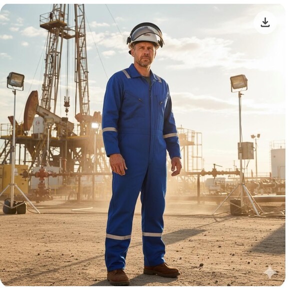 Wenaas Flame Resistant Coveralls Mens 48 Blue Reflective NFPA 2112 HRC 2 FRC-X - Picture 13 of 13